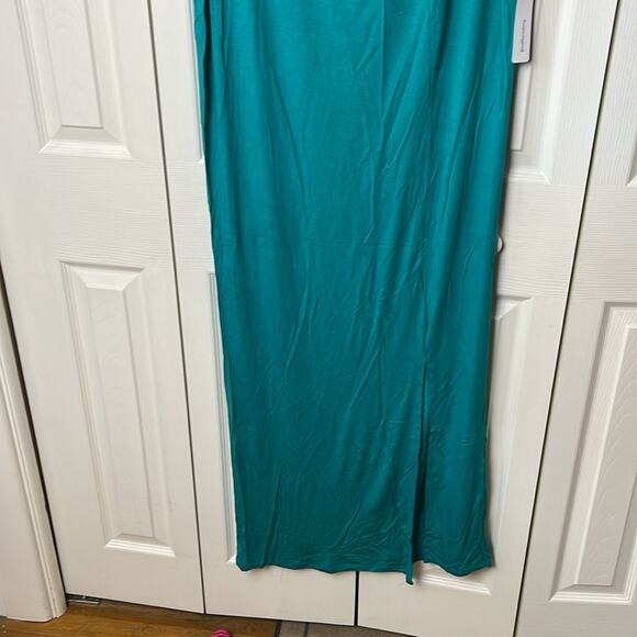 Six Fifty Solid Maxi Dress Teal Large - Picture 7 of 8